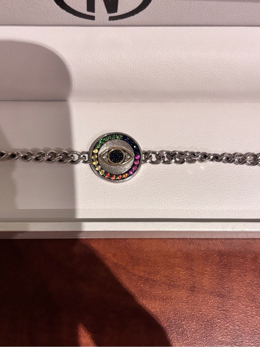 EFFY Multi-Gemstone Evil Eye Bracelet Sterling Silver 925